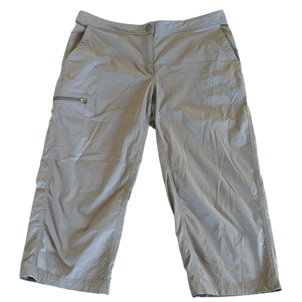 L L Bean Tan Capri Pants Size 14‎
